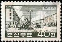(1960-016) Марка Северная Корея "Улица Чунчунь"   Городские пейзажи Пхеньяна III O